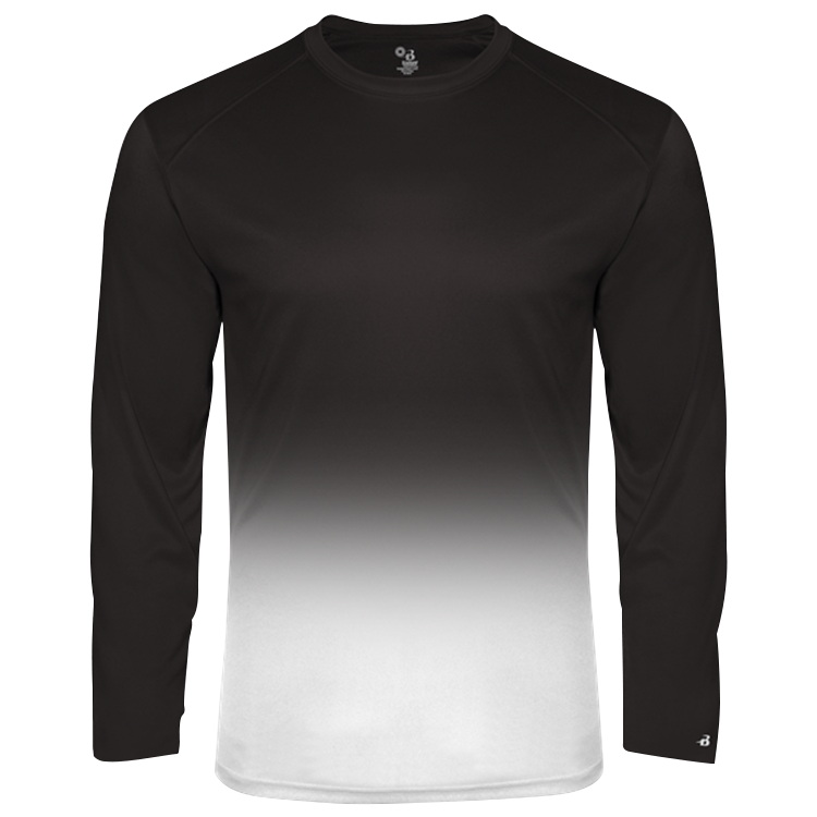 Mens 100% Polyester OMBRE Long Sleeves Men's Longsleeves