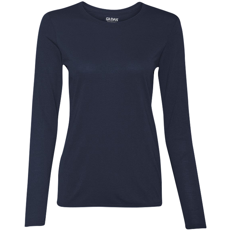 Women's 100% Polyester Long Sleeves Gildan 42400L