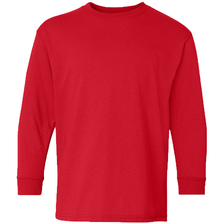 Unisex 100% Cotton Long Sleeves Youth Longsleeves
