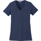 Women's 50/50 Cotton/Polyester T-Shirts Port And Company LM1005 Women's 50/50 Cotton/Polyester T-Shirts Port And Company LM1005