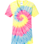 Women's V-Neck Tie-Died T-Shirts | Port And Company LPC147V Women's V-Neck Tie-Died T-Shirts | Port And Company LPC147V