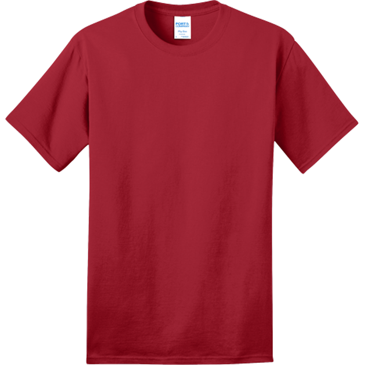 Adult 100% Cotton T-Shirts Port And Company PC150