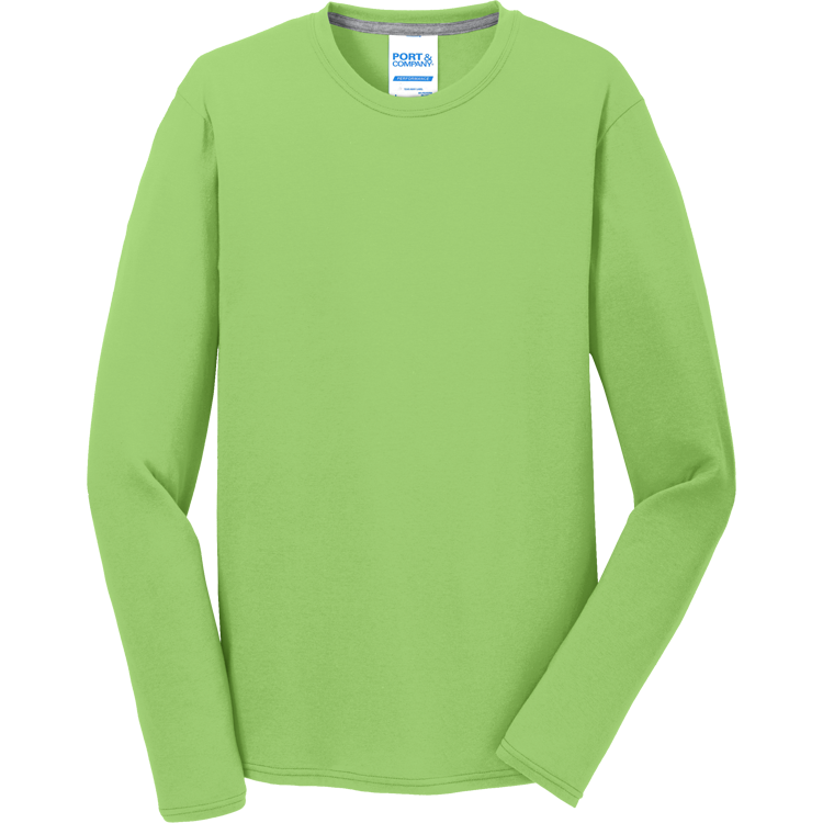 Adult 100% Polyester Long Sleeves Port And Company PC381LS Adult 100% Polyester Long Sleeves Port And Company PC381LS