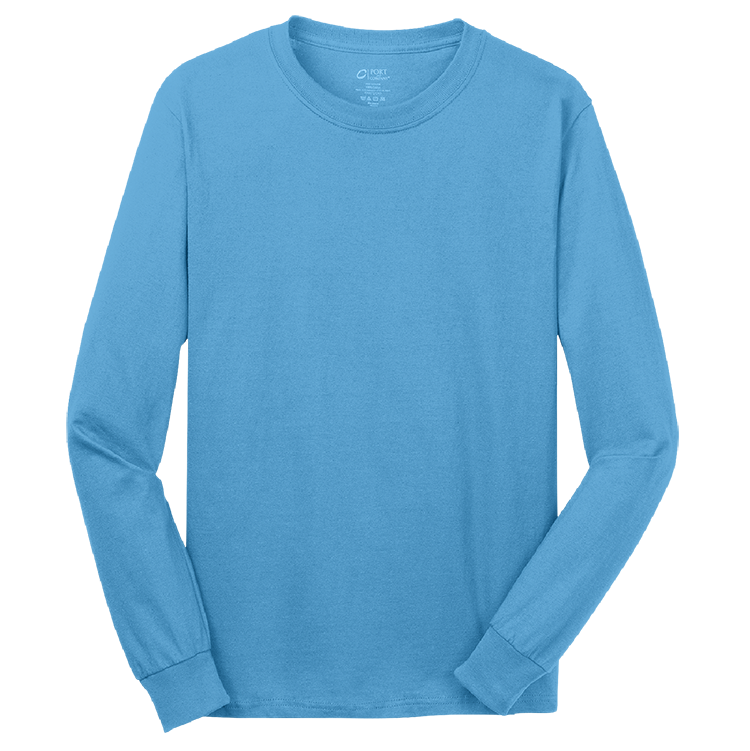 Men's 100% Cotton Long Sleeves Port And Company PC54LS