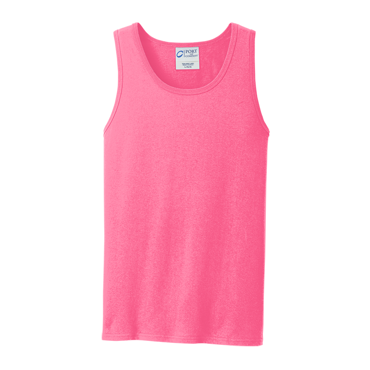 Men's 100% Cotton Tank Tops Port And Company PC54TT Men's 100% Cotton Tank Tops Port And Company PC54TT