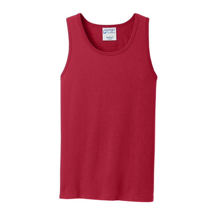 Men's 100% Cotton Tank Tops Port And Company PC54TT