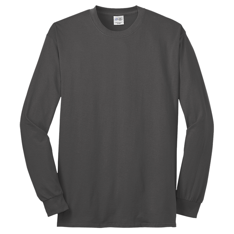 Men's 50/50 Cotton/Polyester Long Sleeves Port And Company PC55LST Men's 50/50 Cotton/Polyester Long Sleeves Port And Company PC55LST