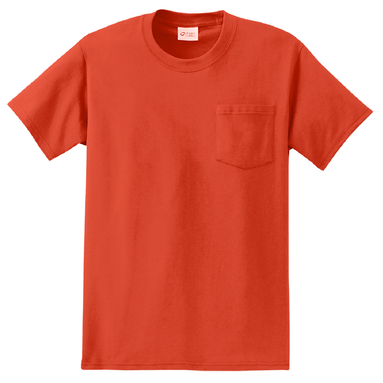 Port & Company Men's Tall Essential T-Shirt (PC61T) - White, Lightweight, 100% Cotton, Best-Selling Basic Tee - View #6