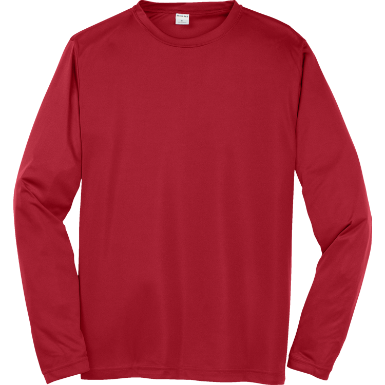 Men's 100% Polyester Long Sleeves Sport-Tek ST350LS Men's 100% Polyester Long Sleeves Sport-Tek ST350LS