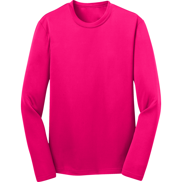 Boy's 100% Polyester Long Sleeves Sport-Tek YST350LS Boy's 100% Polyester Long Sleeves Sport-Tek YST350LS