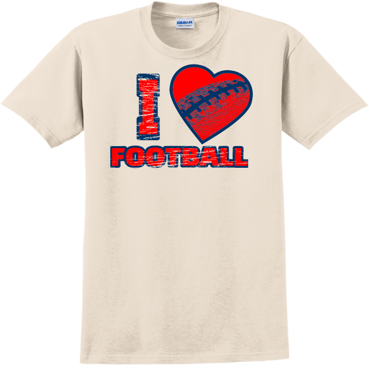 footballfanTshirtsAdult 100 Cotton TShirts Gildan 2000