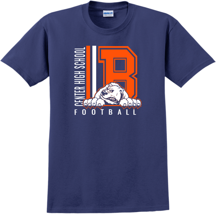 center-high-school-football-teamwear-t-shirts