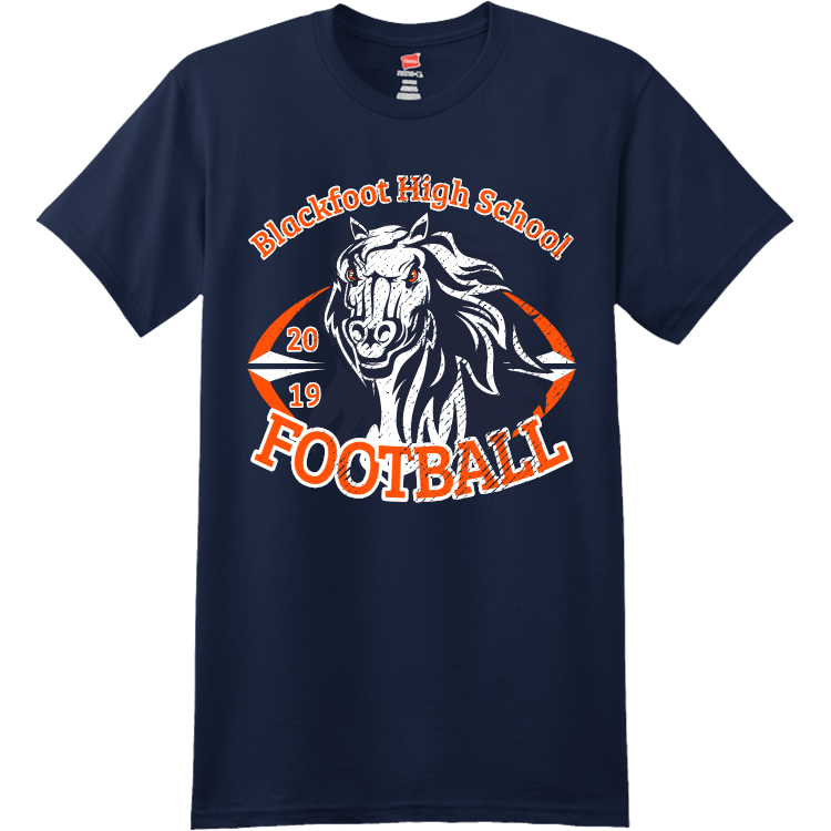 Football Blackfoot High School 2019 - Teamwear T-shirts