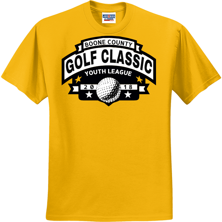 mustard golf t shirt