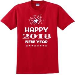 2018 happy new year new years t shirts