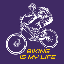 Biking Is My Life - Biking T-shirts