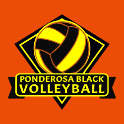 Ponderosa Black Volleyball - Volleyball T-shirts