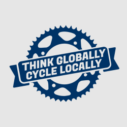Think Globally Cycle Locally - Biking T-shirts