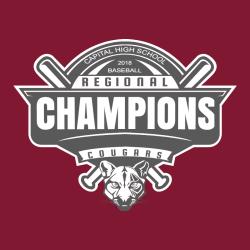 Cougars Baseball Regional Champions - Baseball T-shirts