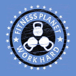 Fitness Planet Work Hard - Fitness T-shirts