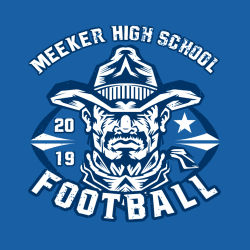 Meeker High School Football 2019 - Teamwear T-shirts