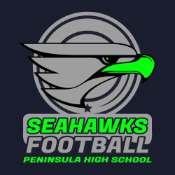 seahawks football peninsula high school teamwear t shirts