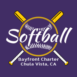 Softball Bayfront Charter Chula Vista, Ca - Softball T-shirts