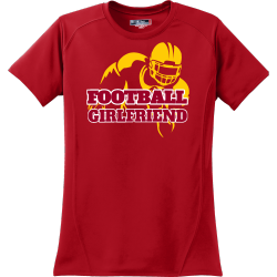 Football-girlfriend-T-Shirts Women's 100% Polyester T-Shirts Sport-Tek L473