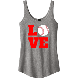 Love Baseball Tank Tops