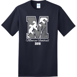 Letter M Football T Shirts