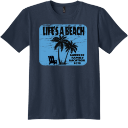 Life's A Beach Family Vacation T Shirt