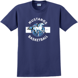 Mustangs Basketball Team T Shirts