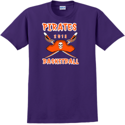 Pirates Basketball Team T Shirts