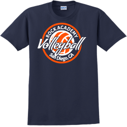 Rock Academy Volleyball San Diego, Ca - Volleyball T-shirts