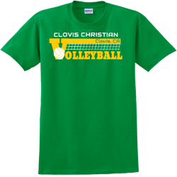 Volleyball Clovis Christian Clovis, Ca - Volleyball T-shirts