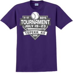 Boys Baseball Tournament T-shirts