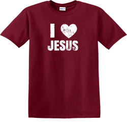 I love jesus - Christian T-shirts