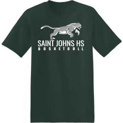 saint johns high school basketball shirt designs t shirts Men's 50/50 Cotton/Polyester T-Shirts Hanes 5170