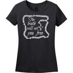 the truth will set you free christian shirt designs