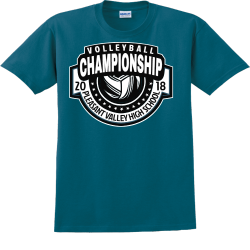 Championship shirt printing outlet