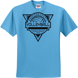  Volleyball Tournament T-shirts Western Section Youth League 2018