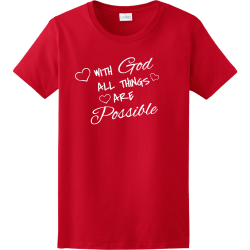 with god all things are possible christian shirts designs t shirts