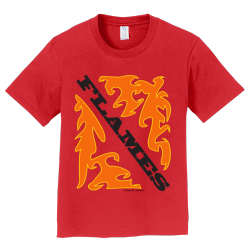 flames Izak Gamer Boy's 100% Cotton T-Shirts Port And Company PC450Y