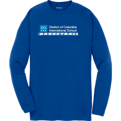 MS--BASKETBALL---Blue Boy's 100% Polyester Long Sleeves Sport-Tek YST700LS
