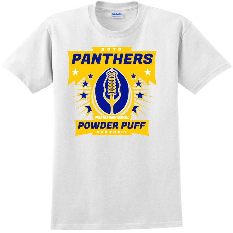 POWDER PUFF 2 Adult 100 Cotton TShirts Gildan 2000
