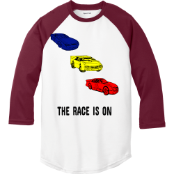 THE-RACE-IS-ON DISCONTINUED Boy's 100% Polyester Long Sleeves Sport-Tek YST205