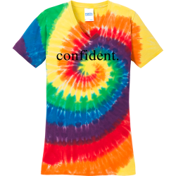 CNFDT Women's V-Neck Tie-Died T-Shirts | Port And Company LPC147V
