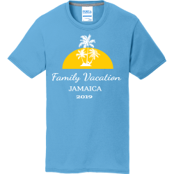 Family-Vacation-2019-JAMAICA Boy's 50/50 Cotton/Polyester T-Shirts Port And Company PC381Y