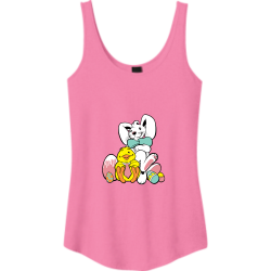 Easter Jen Junior's 100% Cotton Tank Tops District Threads DT2500