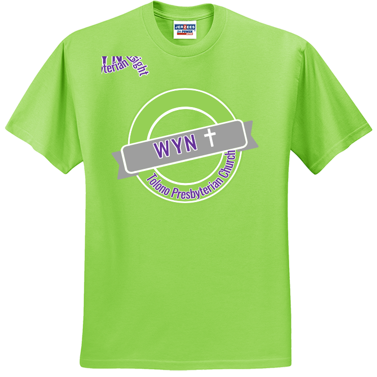 Wednesday Youth Night WYN Tolono Presbyterian Church Men's 50/50 Cotton